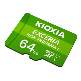 Levně Kioxia Paměťová karta Exceria High Endurance (M303E), 64GB, microSDXC, LMHE1G064GG2, UHS-I U3 (Class 10)