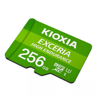 Levně Kioxia Paměťová karta Exceria High Endurance (M303E), 256GB, microSDXC, LMHE1G256GG2, UHS-I U3 (Class 10)