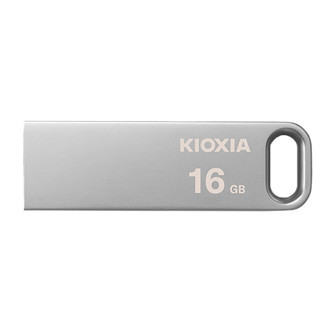 Levně Kioxia USB flash disk, USB 3.0, 16GB, Biwako U366, Biwako U366, stříbrný, LU366S016GG4, USB A
