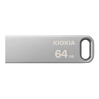 Levně Kioxia USB flash disk, USB 3.0, 64GB, Biwako U366, Biwako U366, stříbrný, LU366S064GG4
