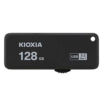 Levně Kioxia USB flash disk, USB 3.0, 128GB, Yamabiko U365, Yamabiko U365, černý, LU365K128GG4