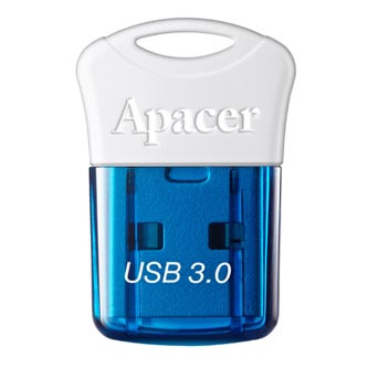 Levně Apacer USB flash disk, USB 3.0, 32GB, AH157, modrý, AP32GAH157U-1, USB A, s krytkou
