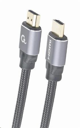 Levně GEMBIRD Kabel HDMI 2.0, 1m, opletený, černý, blister