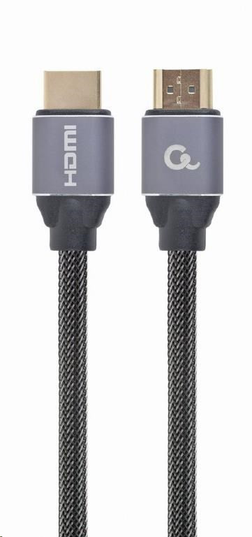 Levně GEMBIRD Kabel HDMI 2.0, 2m, opletený, černý, blister