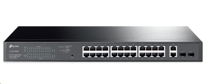 Levně TP-Link Easy Smart switch TL-SG1428PE (26xGbE, 2xSFP, 24xPoE+, 250W)