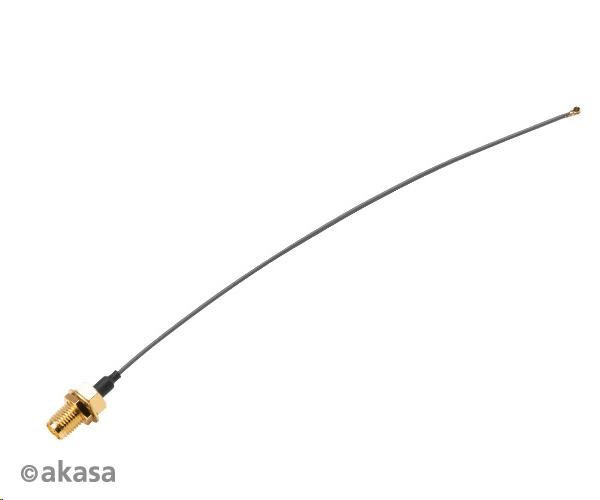 AKASA anténní kabel I-PEX MHF4L na RP-SMA female, 22cm, 2pcs/pack