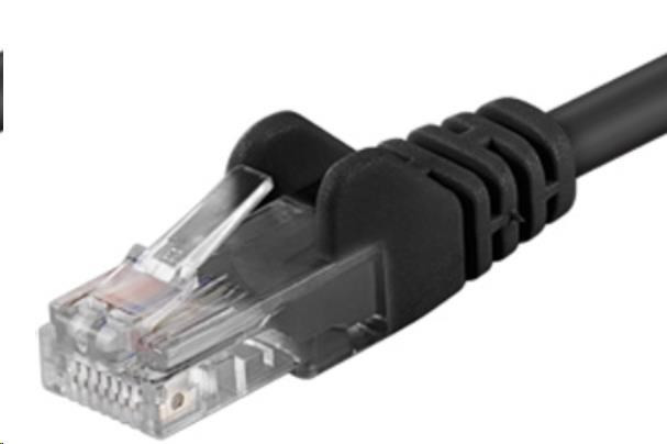 Levně PREMIUMCORD Patch kabel UTP RJ45-RJ45 CAT5e 0.5m černá
