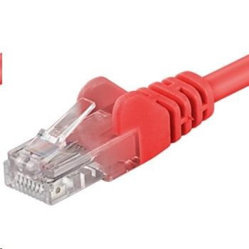 Levně PREMIUMCORD Patch kabel UTP RJ45-RJ45 CAT5e 0.25m červená