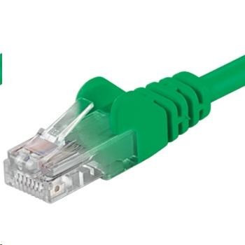 Levně PREMIUMCORD Patch kabel UTP RJ45-RJ45 CAT5e 2m zelená