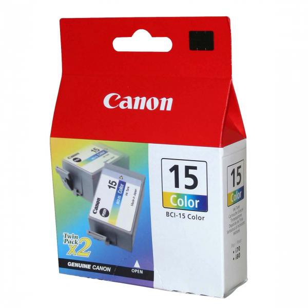 Levně CANON BCI-15 - originální cartridge, barevná, 2x7ml 2ks