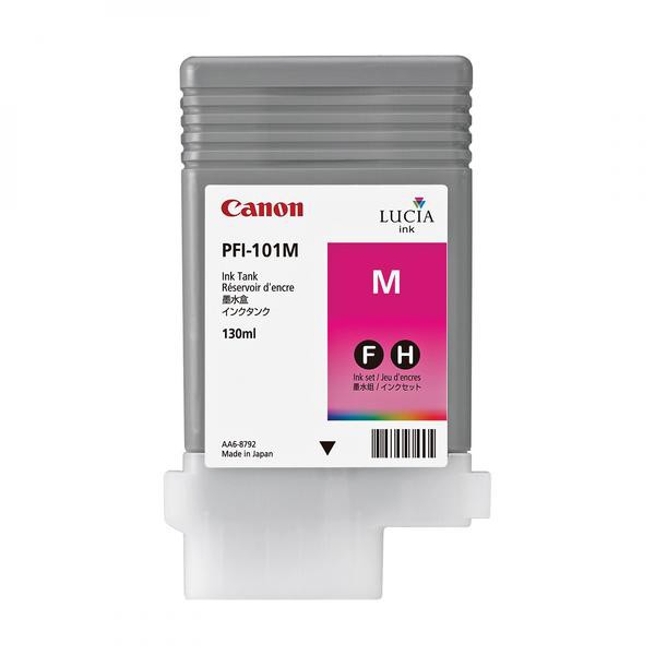 Levně CANON PFI-101 M - originální cartridge, purpurová, 130ml