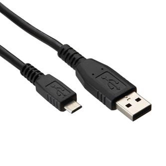 Levně Logo USB kabel (2.0), USB A samec - microUSB samec, 1.8m, černý, blistr