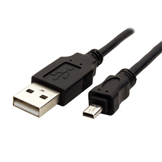 Levně USB kabel (2.0), USB A samec - 8-pin samec, 25947, 1.8m, černý, PANASONIC