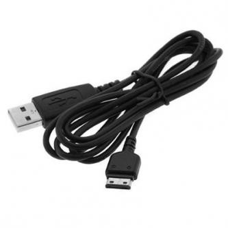 USB kabel datový (2.0), USB A samec - SAMSUNG samec, 1.8m, černý, pro mobily SAMSUNG