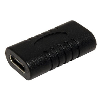 Levně USB spojka, (3.1), USB C samice - USB C samice, černá, plastic bag