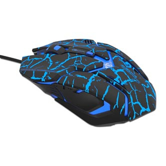 Myš drátová USB, E-blue Auroza Gaming, černá, optická, 4000DPI