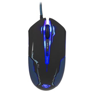 Levně Myš drátová USB, E-blue Auroza, černá, optická, 3500DPI
