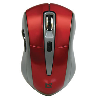 Levně Myš bezdrátová, Defender Accura MM-965, červená, optická, 1600DPI