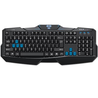 Levně E-blue Cobra EKM746, klávesnice CZ/SK, herní, drátová (USB), černá
