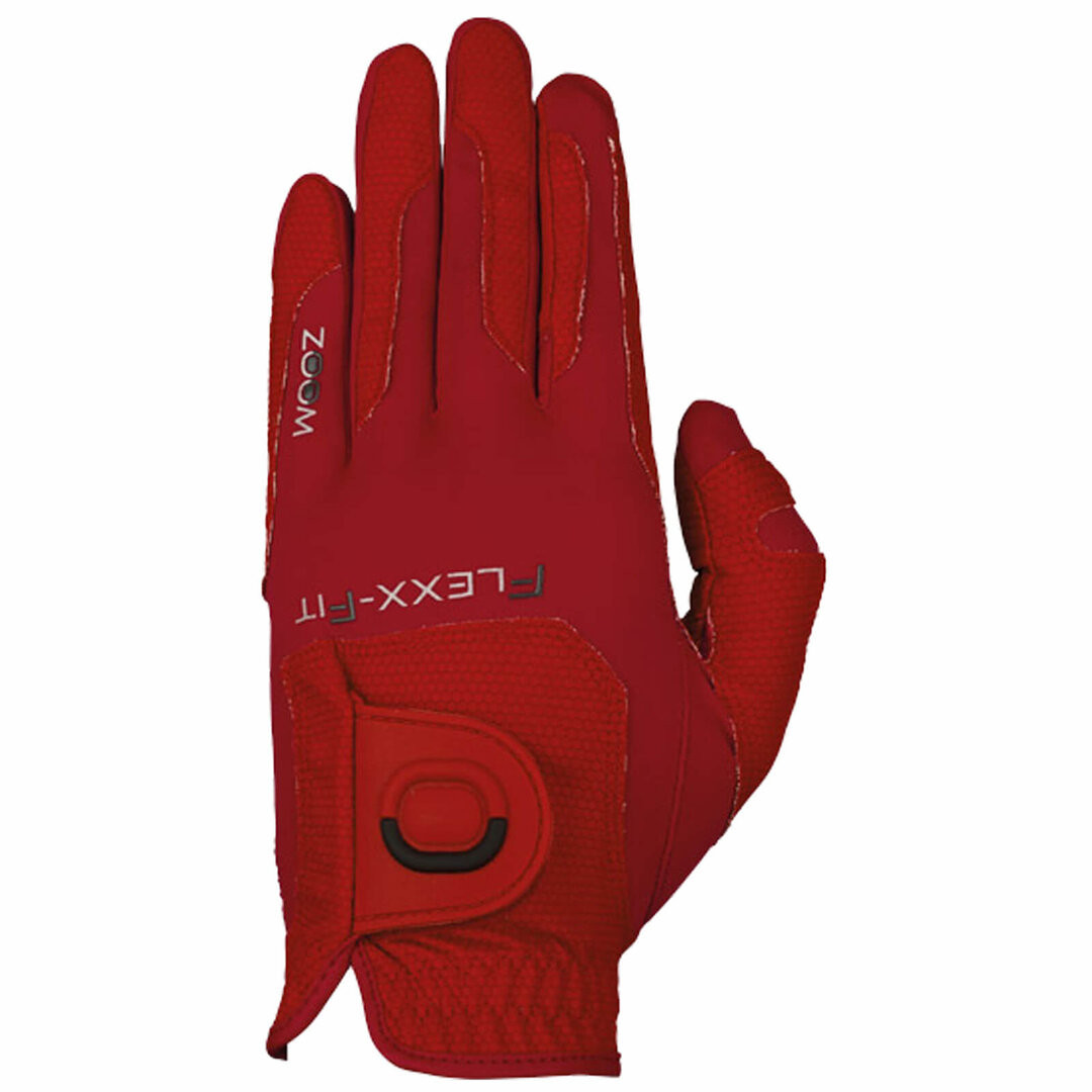 Levně ZOOM Golfová rukavice Weather Style, pánská, levá, červená, velikost UNI
