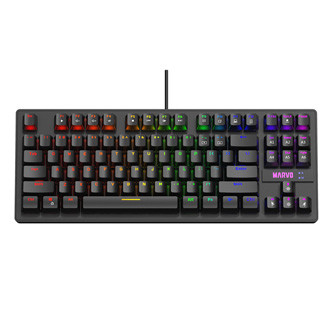 Levně Marvo KG901, klávesnice CZ/SK, herní, modré spínače typ drátová (USB), černá, mechanická, podsvícení