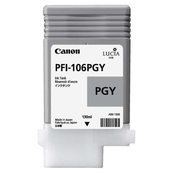 Levně CANON PFI-106 - originální cartridge, foto šedá, 130ml
