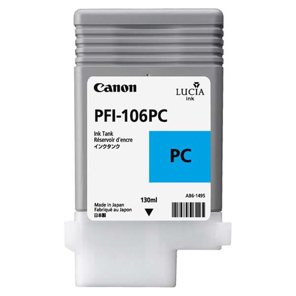 Levně CANON PFI-106 PC - originální cartridge, foto azurová, 130ml