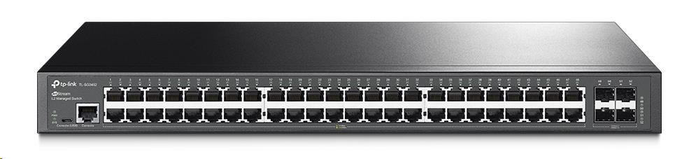 Levně TP-Link OMADA JetStream switch TL-SG3452 (48xGbE, 4xSFP, 2xConsole, fanless)