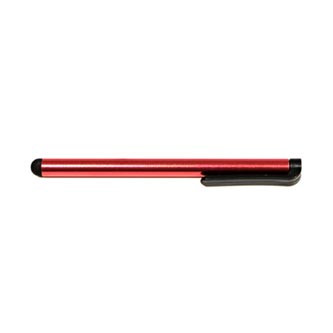 Levně Dotykové pero, kapacitní, kov, červené, pro iPad a tablet