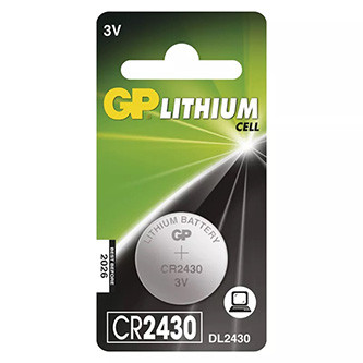 Baterie lithiová, CR2430, 3V, GP, blistr, 1-pack
