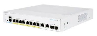 Cisco switch CBS350-8P-E-2G-EU (8xGbE, 2xGbE/SFP combo, 8xPoE+, 60W, fanless)