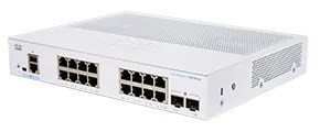 Cisco switch CBS350-16T-2G-EU (16xGbE, 2xSFP, fanless)