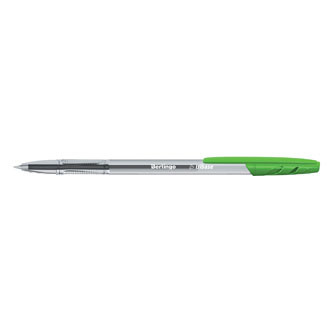 Levně Berlingo, pero kuličkové, zelené, 50ks, 1mm, Tribase