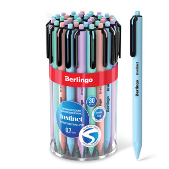 Berlingo, pero automatické kuličkové, modré, 30ks, 0.7mm, Instinct