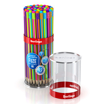Levně Berlingo, grafitová tužka Fuze, color, 72ks, s pryží