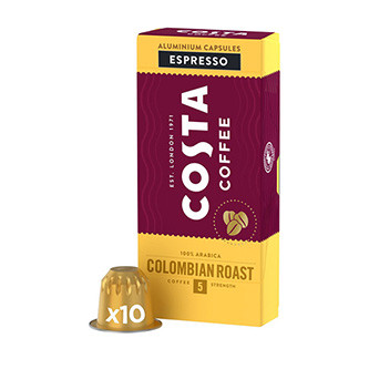 Levně Kávové kapsle Nespresso espresso, Colombia 100% Arabica Espresso, 10 kapslí, krabička