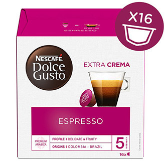 Levně Kávové kapsle Nescafé Dolce Gusto espresso, 3x16 kapslí, velkoobchodní balení karton