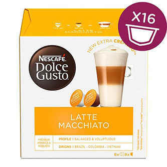 Levně Kávové kapsle Nescafé Dolce Gusto latte macchiato, 3x16 kapslí, velkoobchodní balení karton