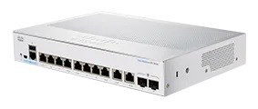 Cisco switch CBS250-8T-E-2G (8xGbE, 2xGbE/SFP combo, fanless)