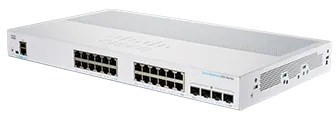 Cisco switch CBS250-24T-4G (24xGbE, 4xSFP, fanless)