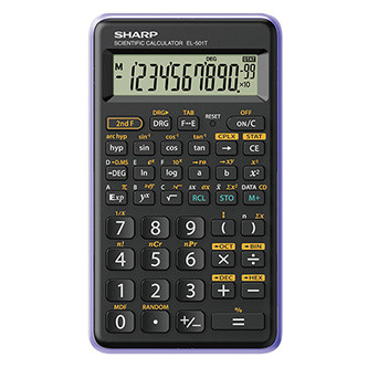 Sharp kalkulačka EL-501TVL, fialová, vědecká, desetimístná