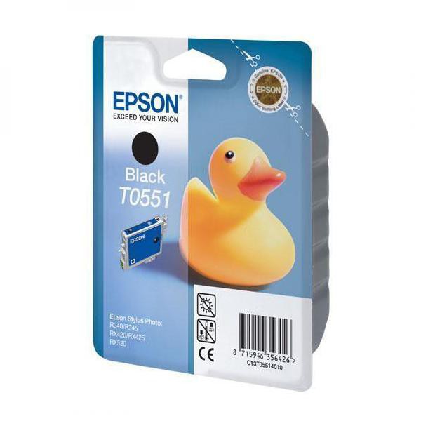 Levně EPSON T0551 (C13T05514010) - originální cartridge, černá, 8ml