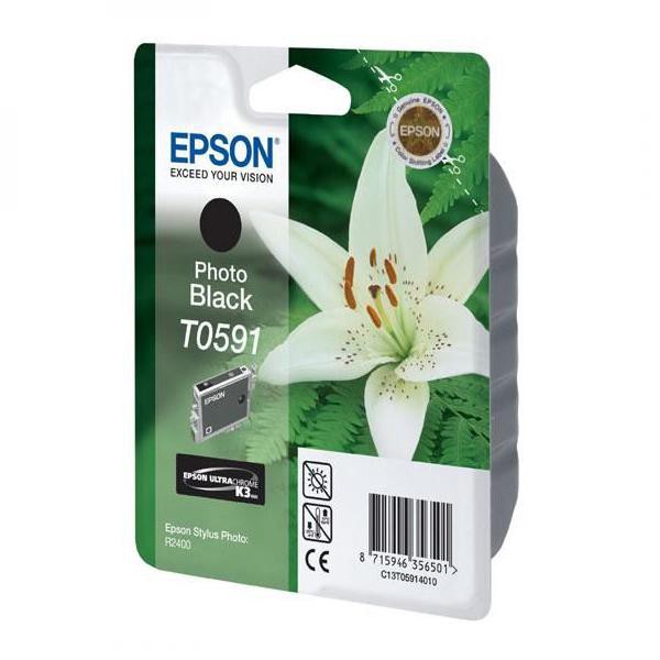 Epson T0591 (C13T05914010) - originální cartridge, fotočerná, 13ml