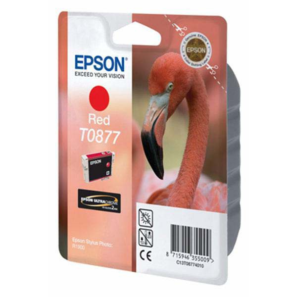 Levně EPSON T0877 (C13T08774010) - originální cartridge, červená, 11,4ml