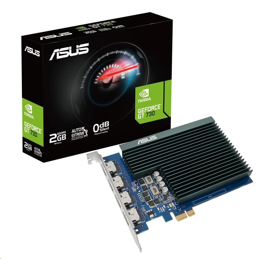 Levně ASUS VGA NVIDIA GeForce GT 730 2G, 2G GDDR5, 4xHDMI