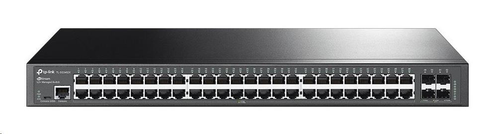 Levně TP-Link OMADA JetStream switch TL-SG3452X (48xGbE, 4xSFP+, 2xconsole, fanless)