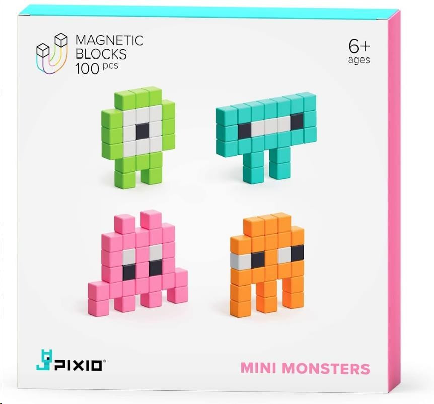 Levně PIXIO Mini Monsters magnetická stavebnice