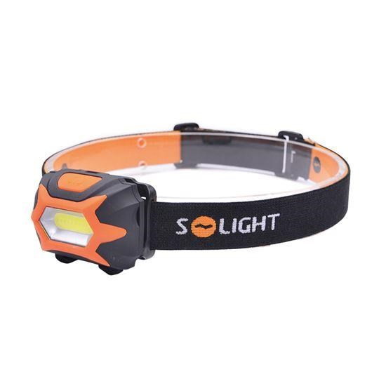 Levně Solight čelová LED svítilna, 3W COB, 3x AAA