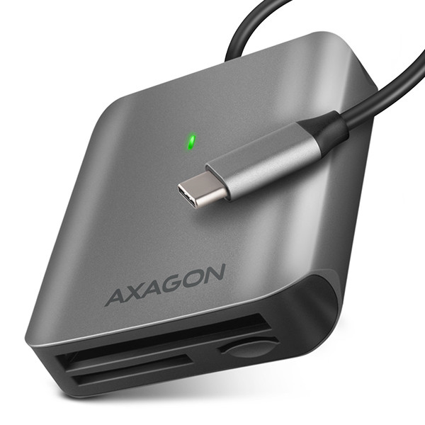 Levně AXAGON CRE-S3C, USB-C 3.2 Gen 1 - SUPERSPEED čtečka karet, 3-slot & lun SD/microSD/CF, podpora UHS-II