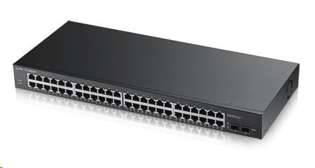 Levně Zyxel GS1900-48 50-port Gigabit Web Smart switch, 48x gigabit RJ45, 2x SFP v2